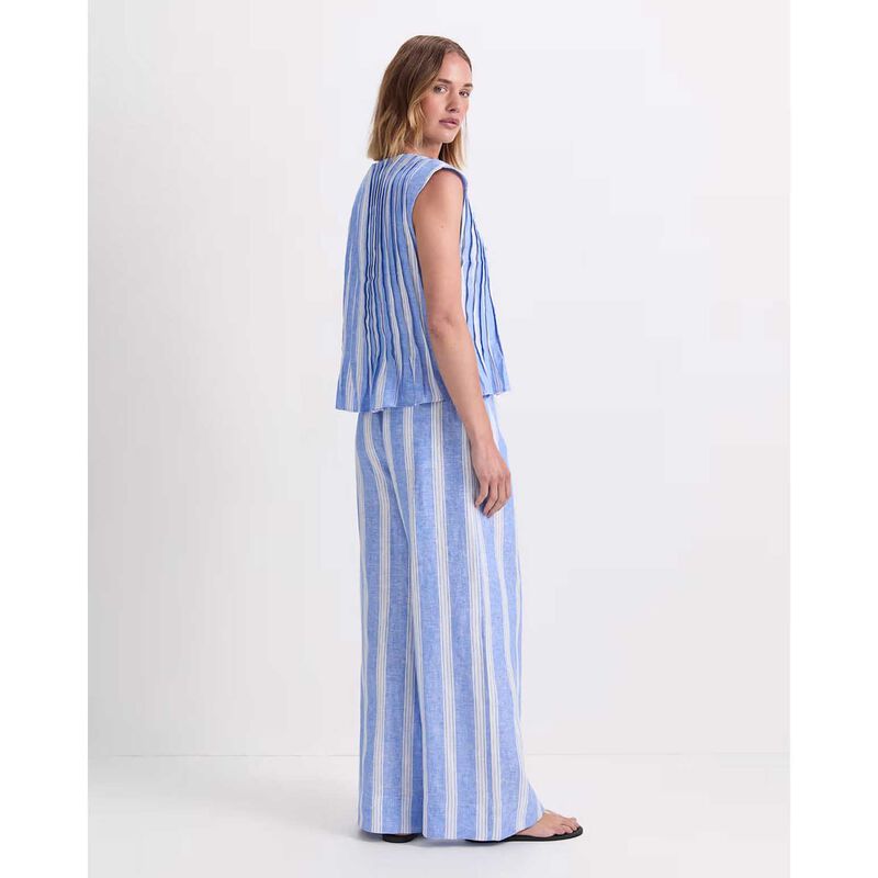 Sportscraft Ariana Pintuck Linen Blouse image number 1